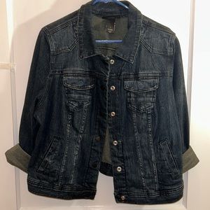 Lane Bryant Denim Snap Button Jacket